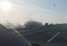Zapalio se kamion na autoputu Banjaluka-Gradiška